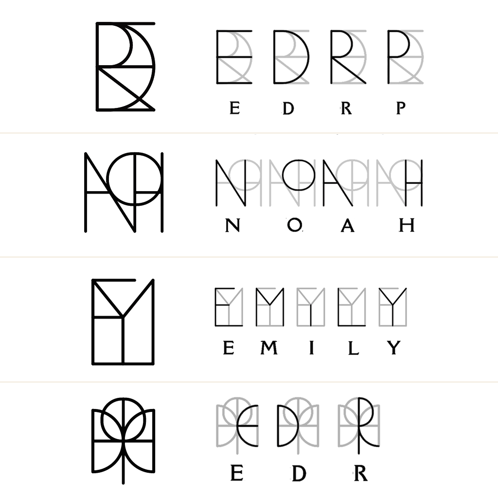 NEW | Frameless Monogram Necklace