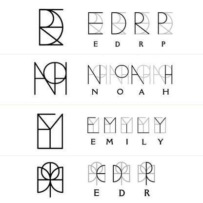 NEW | Frameless Monogram Necklace