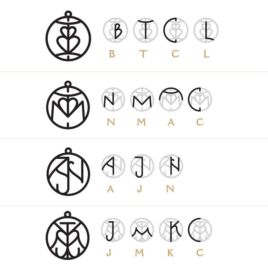 Family Logo | Custom Monogram Necklace