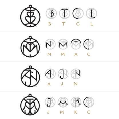 Family Logo | Custom Monogram Necklace