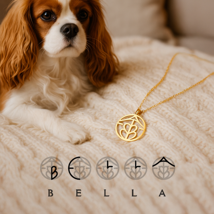 Custom Pet Monogram Necklace
